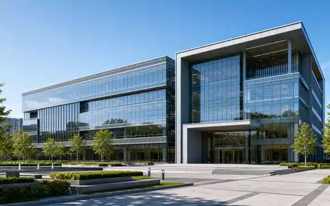 Architektur-Render eines modernen Firmenhauptsitzes symbolisiert Stanley Black & Decker (US8545021011) im Industriesektor - Foto: THN