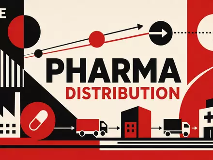 Bauhaus-Poster für Cardinal Health Inc. zeigt geometrische Pharma-Distribution-Grafik – NYSE ISIN US14149Y1082 - Foto: THN