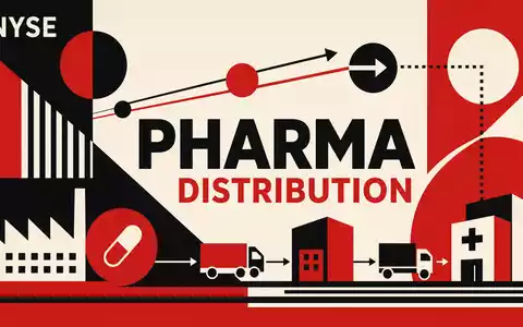 Bauhaus-Poster für Cardinal Health Inc. zeigt geometrische Pharma-Distribution-Grafik – NYSE ISIN US14149Y1082 - Foto: THN