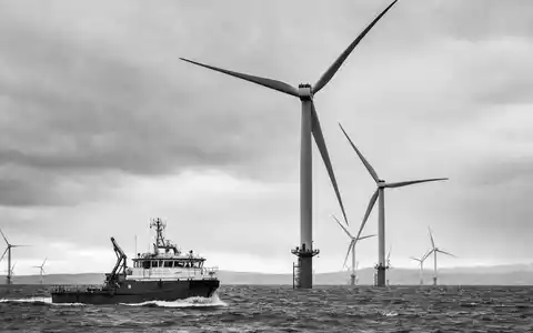 SSE plc (ISIN GB0007908733) investiert stark in Offshore-Windparks vor der schottischen Küste, dokumentarisch festgehalten - Foto: THN
