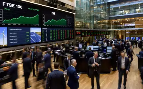 SSE plc (ISIN GB0007908733) notiert am FTSE 100, dargestellt im Editorial-Stil eines Londoner Börsenparketts - Foto: THN