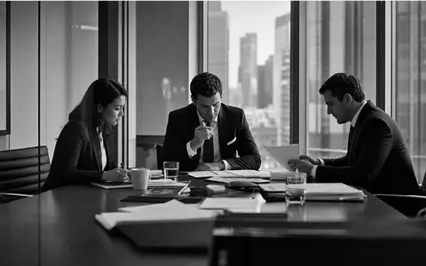 3i Group plc (ISIN GB00B1YW4409) prüft als Investmentgesellschaft Portfoliounternehmen in dokumentarischer Schwarzweiß-Aufnahme - Foto: THN