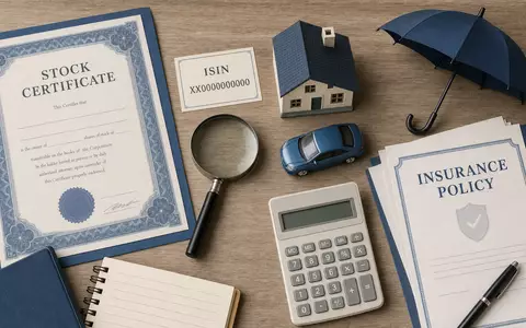 Sampo Oyj (ISIN FI0009003305) als Versicherungsaktie verbindet Kapitalmarkt und Schutzprodukte in dieser Flatlay-Anordnung - Foto: THN