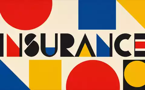 Admiral Group plc (ISIN GB00B02J6398) zählt zur Versicherungsbranche, dargestellt durch ein geometrisches Bauhaus-Poster - Foto: THN