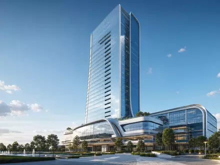 Telefónica S.A. (ISIN ES0178430E18) präsentiert sich architektonisch durch moderne Glastürme, symbolisch für Innovation im Telekommunikationssektor - Foto: THN
