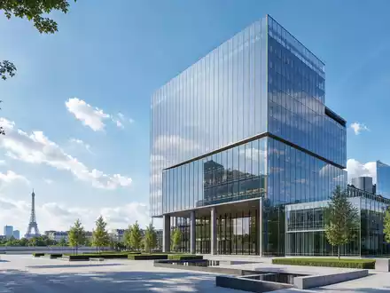 Architektur-Render eines modernen BĂŒrotowers steht sinnbildlich fĂŒr Eurazeo SE, ISIN FR0000121121, Beteiligungsgesellschaft - Foto: THN