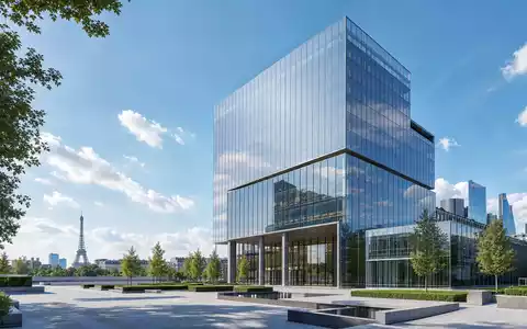 Architektur-Render eines modernen Bürotowers steht sinnbildlich für Eurazeo SE, ISIN FR0000121121, Beteiligungsgesellschaft - Foto: THN