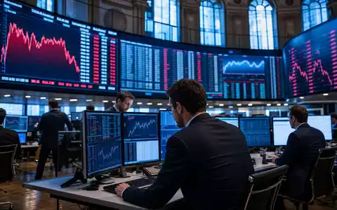Börsen-Editorial mit Handelssaal und Kurscharts steht für die Notierung von Eurazeo SE, FR0000121121, Euronext Paris - Foto: THN