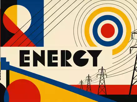 Consolidated Edison Bauhaus Poster Geometrie ENERGY Strommasten Primärfarben Postergrafik Versorgung US2091151041 Stromerzeugung - Foto: THN