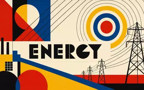 Consolidated Edison Bauhaus Poster Geometrie ENERGY Strommasten Primärfarben Postergrafik Versorgung US2091151041 Stromerzeugung - Foto: THN