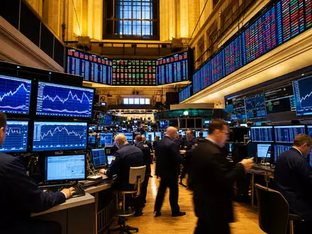 Consolidated Edison NYSE Börsenparkett Händler Monitore Versorgungssektor Kursdiagramme US2091151041 Trading Aktienkurs Energie - Foto: THN