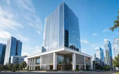 Comerica Inc. Glasturm als architektonischer CGI Render zeigt ein modernes Bankgebäude US2003401070 - Foto: THN