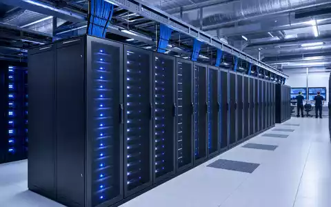 CDW Corp. betreibt modernes Rechenzentrum mit Serverreihen und IT-Infrastruktur fĂŒr ISIN US1258961002 - Foto: THN