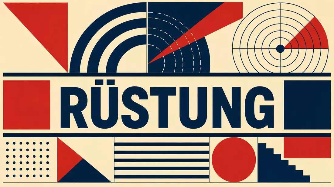 Bauhaus-Geometrieposter für Hensoldt AG Rüstungssektor mit Radarkreisen und kräftigen Farben