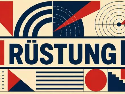 Hensoldt AG im Rüstungssektor als Bauhaus Poster mit Radarkreisen geometrisch, ISIN DE000HAG0005 - Foto: THN