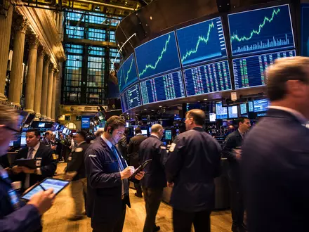 Becton Dickinson NYSE Börsenparkett mit Healthcare Sektor Kursdiagrammen auf Screens, Aktie US0718131099 - Foto: THN