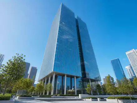 CenterPoint Energy Inc. modernes Hochhausgebäude als photorealistisches 3D-Architekturrender in Houston, ISIN US15189T1079 - Foto: THN