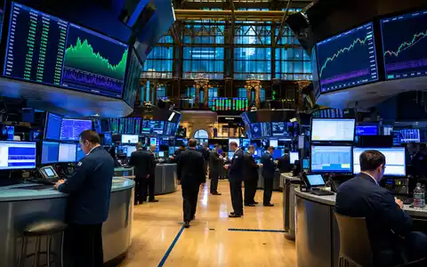 Charles River Laboratories NYSE CRL Aktie mit Biotech-Sektorkurven auf Börsenhandelssaal-Bildschirmen, ISIN US1591881009, Editorial - Foto: THN