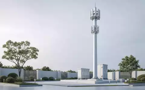 SBA Communications (ISIN US78410G1040) plant Standorte wie diesen modernen Mastenkomplex im architektonischen 3D-Render - Foto: THN