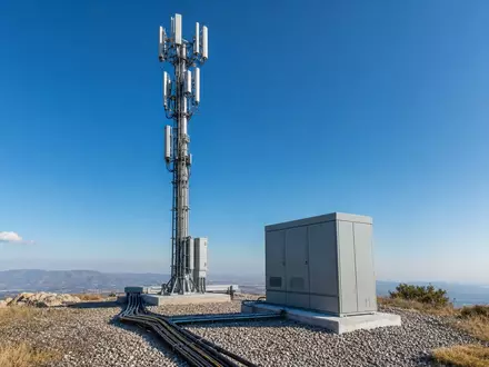 Deutsche Telekom AG (DE0005557508) betreibt Mobilfunkmasten mit 5G-Antennen für flächendeckende Netzabdeckung in Deutschland - Foto: THN
