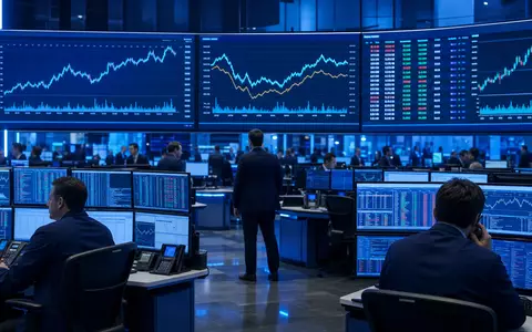 Deutsche Telekom AG (DE0005557508) notiert im DAX an der Xetra-Börse, symbolisiert durch belebten Trading-Floor - Foto: THN