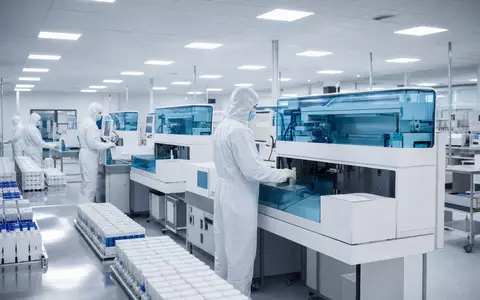 Modernes Diagnostiklabor von DiaSorin S.p.A., ISIN IT0003497168, zeigt präzise Biotech-Produktion und klinische Fertigung - Foto: THN