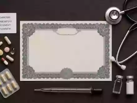 Recordati S.p.A. (IT0003828271) symbolisiert dieses Flatlay mit Aktienzertifikat, ISIN-Karte und typischen Pharma-Utensilien - Foto: THN