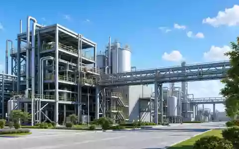 Alfa Laval AB (SE0000695876) betreibt komplexe Prozessanlagen, visualisiert in diesem modernen Architektur-Render - Foto: THN