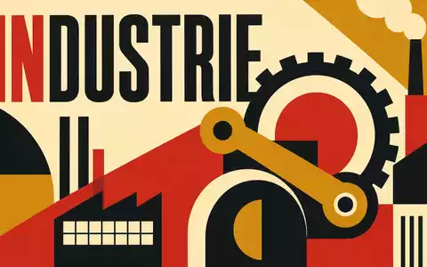Alfa Laval AB (SE0000695876) gehört zur Industriebranche, hier interpretiert als geometrisches Bauhaus-Poster - Foto: THN