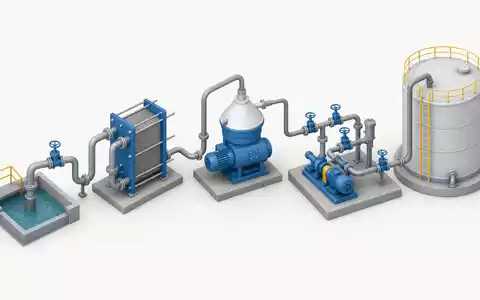 Alfa Laval AB (SE0000695876) deckt die Prozesskette ab, illustriert in diesem isometrischen 3D-Diagramm - Foto: THN