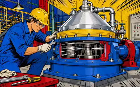 Alfa Laval AB (ISIN SE0000695876) inspiriert diese farbenfrohe Pop-Art-Comic-Szene mit einer großen Separator-Maschine - Foto: THN