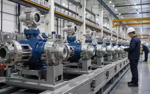 IDEX Corporation US45167R1041 zeigt Präzisionspumpen auf der Fertigungslinie einer modernen Industrieanlage weltweit - Foto: THN