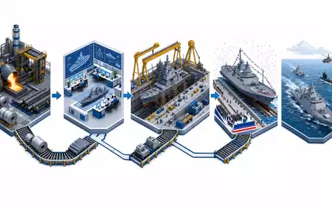Huntington Ingalls Marineschiffbau Wertschöpfungskette reicht von der Stahlproduktion bis zur fertigen Flotte US4464131063 - Foto: THN