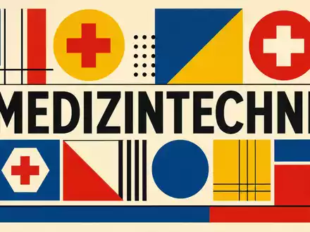 Drägerwerk AG & Co. KGaA Bauhaus-Poster Medizintechnik geometrische Formen Primärfarben Konstruktivismus DE0005550636 - Foto: THN