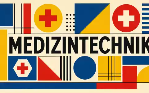 Drägerwerk AG & Co. KGaA Bauhaus-Poster Medizintechnik geometrische Formen Primärfarben Konstruktivismus DE0005550636 - Foto: THN