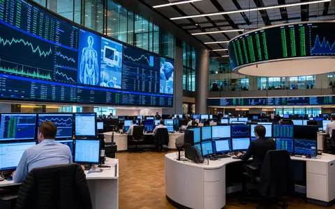 Drägerwerk AG & Co. KGaA Frankfurter Börse Handelsraum Medizintechnik Sektor Kursanzeigen Händler DE0005550636 - Foto: THN
