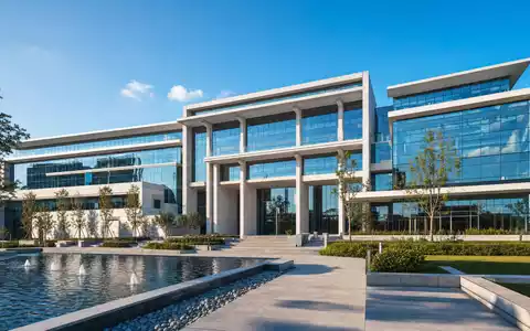 DuPont de Nemours ISIN US26614N1028 modernes Headquarter als Architektur Rendering mit Glasfassade dargestellt - Foto: THN