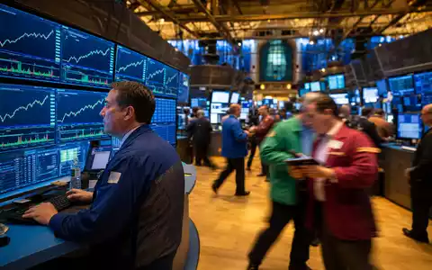 DuPont de Nemours ISIN US26614N1028 Boersen Editorial NYSE Trading Floor mit Sektor Charts und Haendlern - Foto: THN