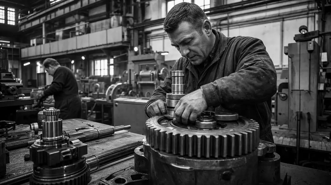 SW-Reportage Maschinenbauer Dover Corp. – Montage schwerer Industriekomponenten