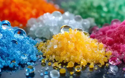 Makroaufnahme farbiger Chemiegranulate veranschaulicht Produktvielfalt von IMCD N.V., ISIN NL0010801007, in extremer Nahansicht - Foto: THN