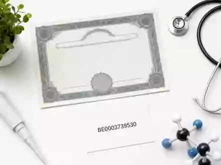 UCB S.A. mit ISIN BE0003739530 als Flatlay: Aktienzertifikat, ISIN-Karte, Molekülmodell und Laborutensilien arrangiert - Foto: THN