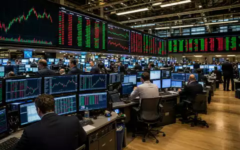 Dayforce Inc. NYSE Handelsparkett mit Kursmonitoren und Sektor Charts für HR Software Aktie US23920P1093 - Foto: THN