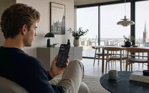Junger Anleger prüft Sparplan-App; Avanza Bank Holding AB (ISIN SE0012454072) ist Schwedens Sparplattform - Foto: THN