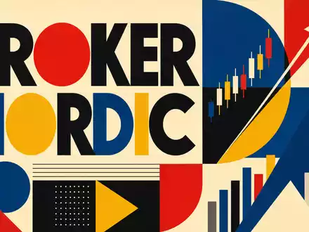 Nordnet AB (ISIN SE0015192067) wird durch dieses Bauhaus-Poster mit geometrischen Formen und Sektor-Text dargestellt - Foto: THN