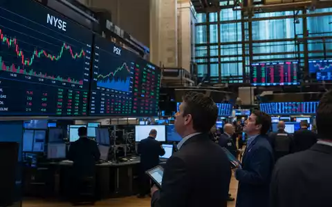 Phillips 66 (US7185461040) wird hier am NYSE-Handelsparkett mit Energie-Charts und PSX-Kürzel dargestellt - Foto: THN