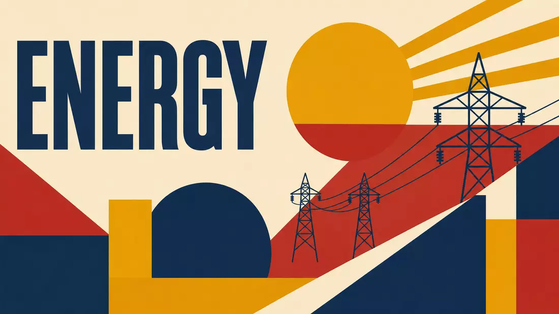 Pinnacle West Capital US7234841010 Bauhaus Poster geometrisch Energie Strommast