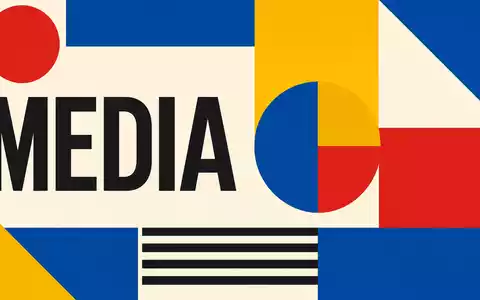 Universal Music Group N.V. (NL0015000L76) als Bauhaus-Poster mit geometrischen Formen, Grundfarben und Sektor-Kürzel in klarer - Foto: THN