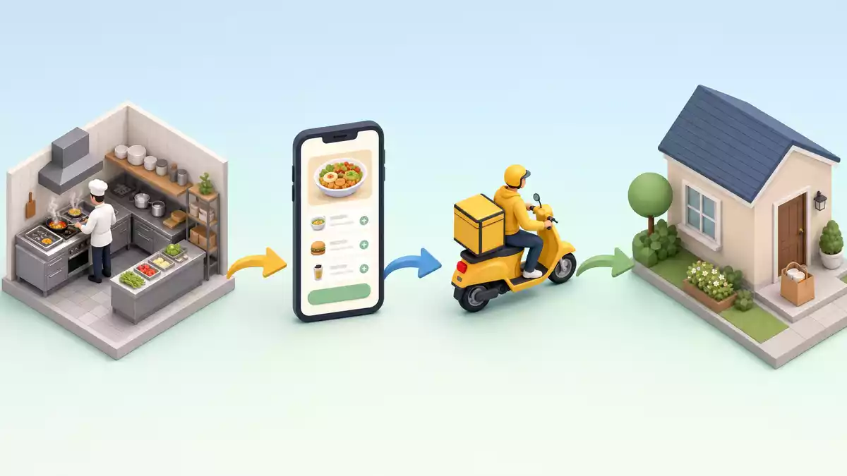 Just Eat Takeaway.com N.V. (NL0012015606) - Isometrisches 3D