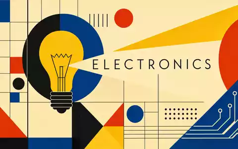 Signify N.V., ISIN NL0012866412, illustriert als Bauhaus-Poster mit geometrischer Glühbirne und dem Wort ELECTRONICS - Foto: THN