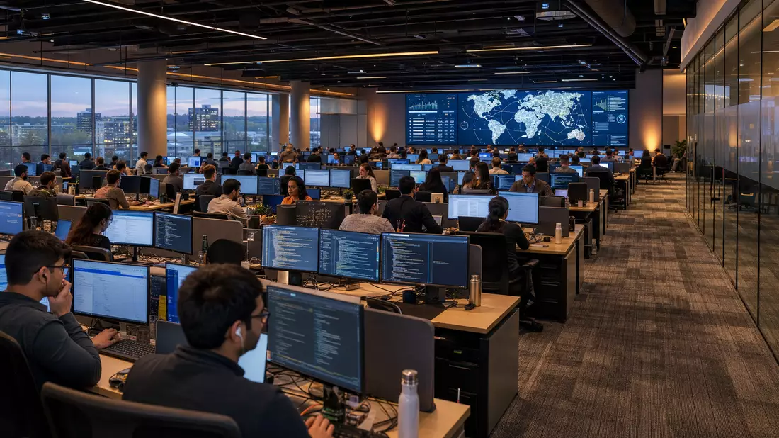 Modernes IT-Lieferzentrum von Cognizant Technology mit globaler Vernetzung